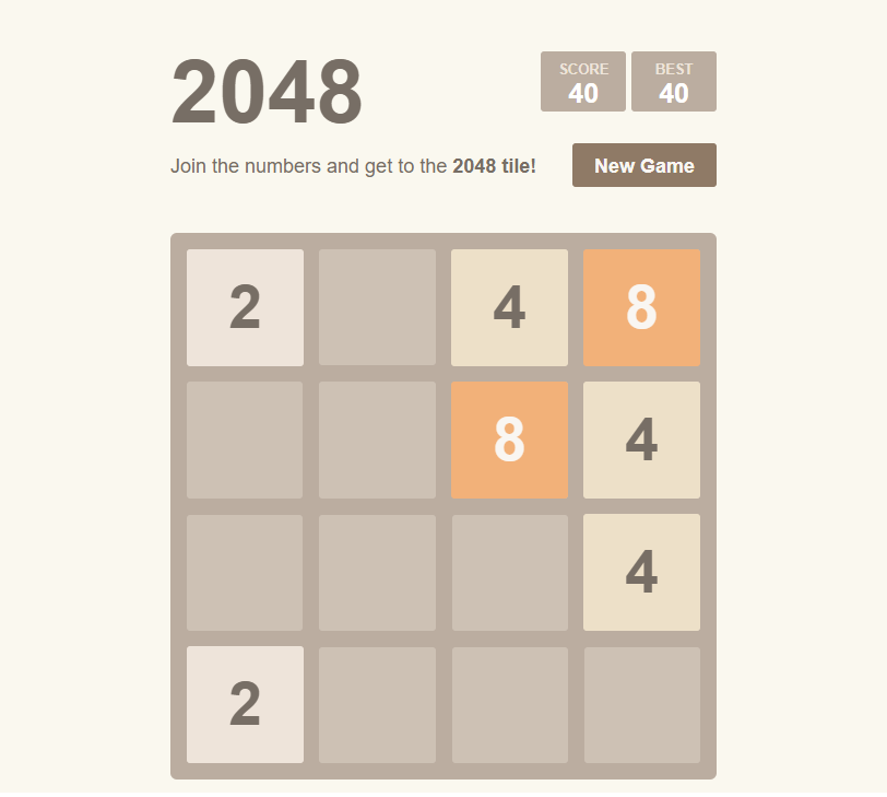 2048 Game Image